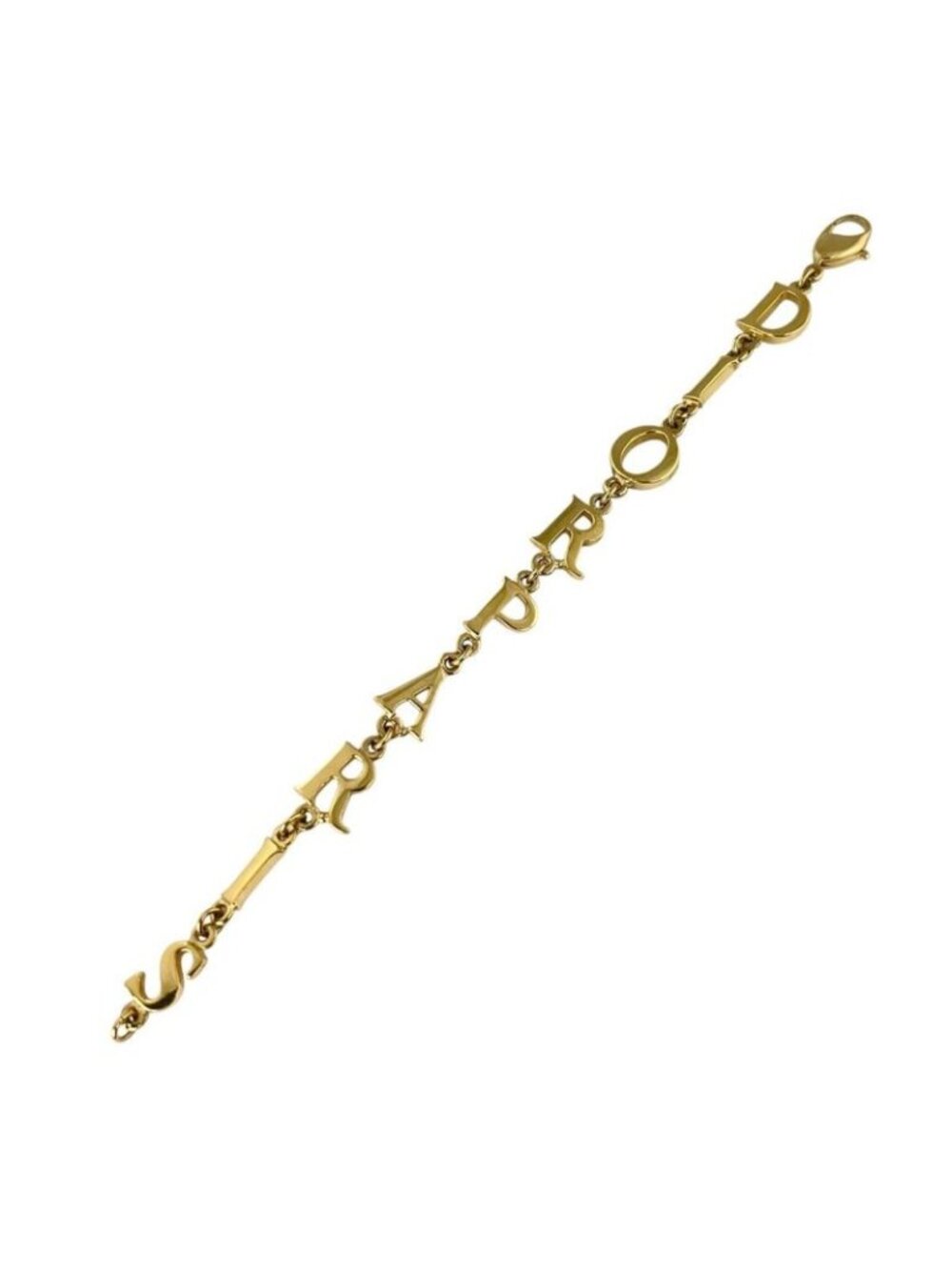 Dior Chain Bracelet Logo Paris Gold